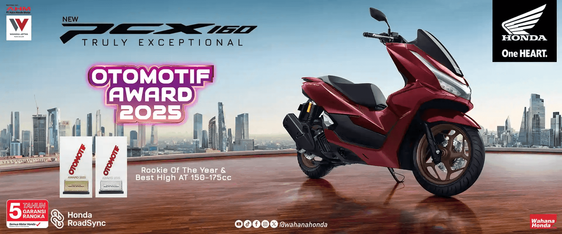 PCX 160 Main Banner